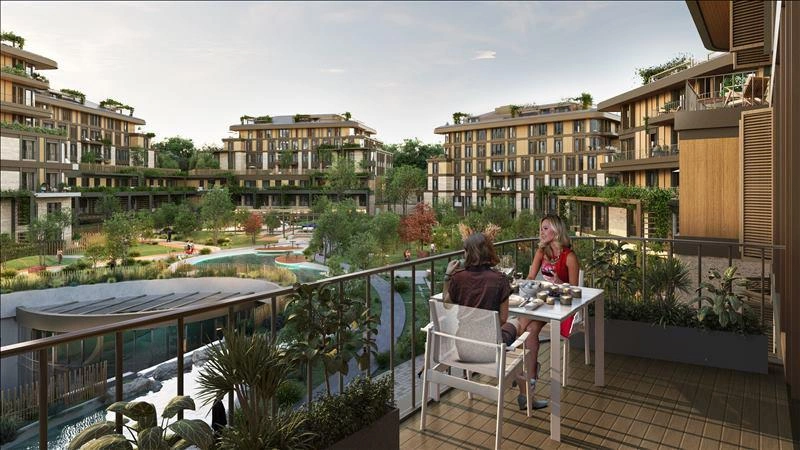 Apartments in a new residential complex in Istanbul, Turkiye