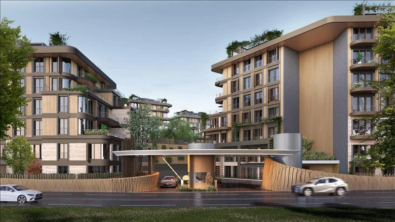 Apartments in a new residential complex in Istanbul, Turkiye