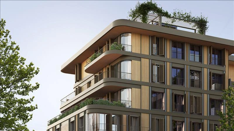 Apartments in a new residential complex in Istanbul, Turkiye