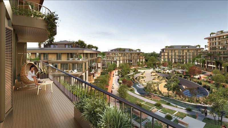 Apartments in a new residential complex in Istanbul, Turkiye