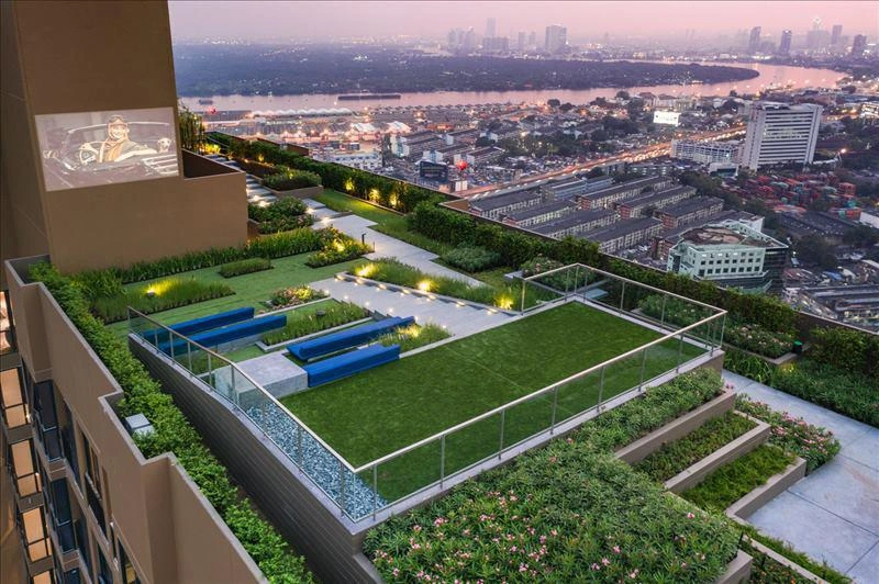 Apartments in a residential complex in Bangkok, Thailand