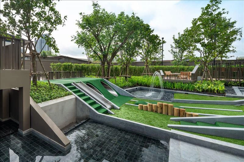 Apartments in a residential complex in Bangkok, Thailand