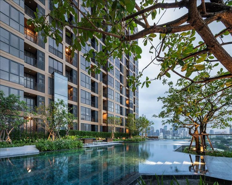 Apartments in a residential complex in Bangkok, Thailand