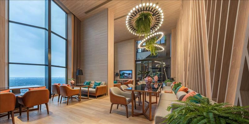 Apartments in a residential complex in Bangkok, Thailand