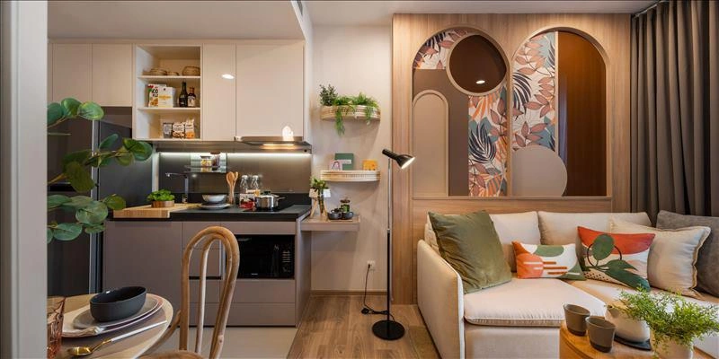 Apartments in a residential complex in Bangkok, Thailand