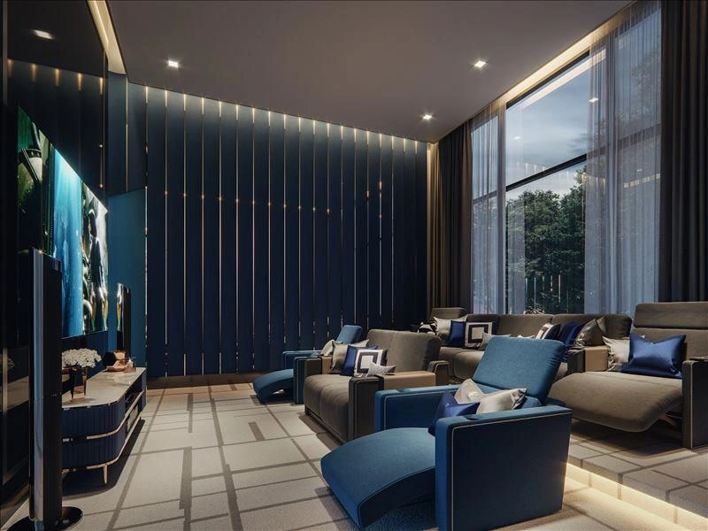 شقق في مبنى سكني جديد شاهق الارتفاع في بانكوك، تايلاند