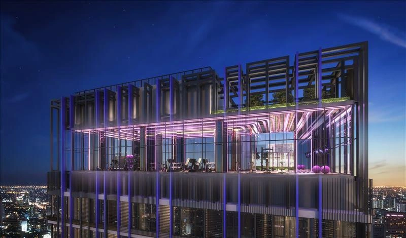 شقق في مبنى سكني جديد شاهق الارتفاع في بانكوك، تايلاند