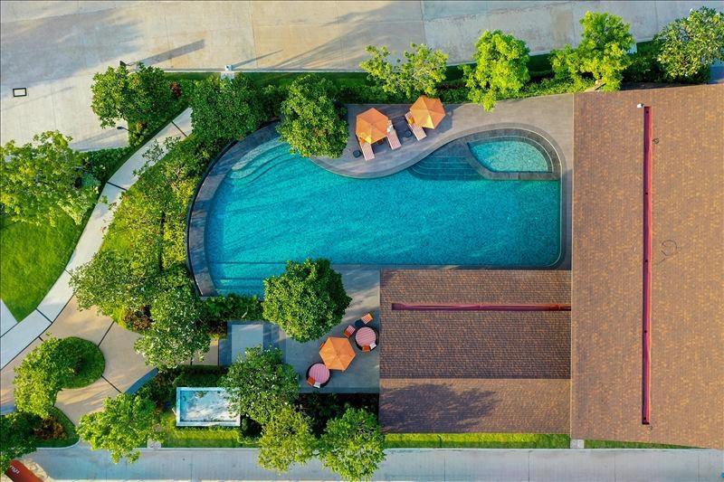 Apartments in a residential complex in Bangkok, Thailand