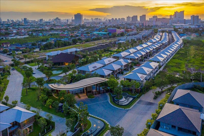 Apartments in a residential complex in Bangkok, Thailand