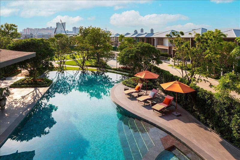 Apartments in a residential complex in Bangkok, Thailand