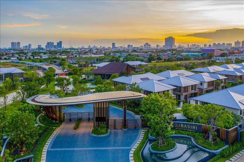 Apartments in a residential complex in Bangkok, Thailand