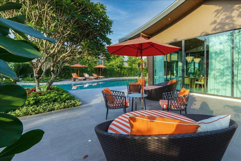 Apartments in a residential complex in Bangkok, Thailand