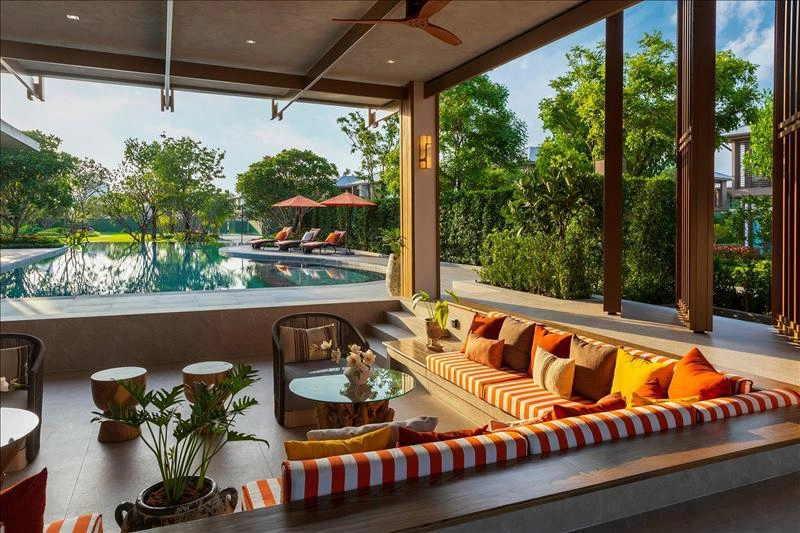 Apartments in a residential complex in Bangkok, Thailand