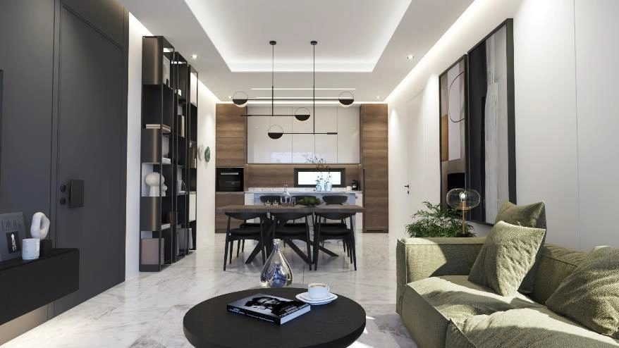 Apartments in a modern residential complex in Larnaca, Cyprus