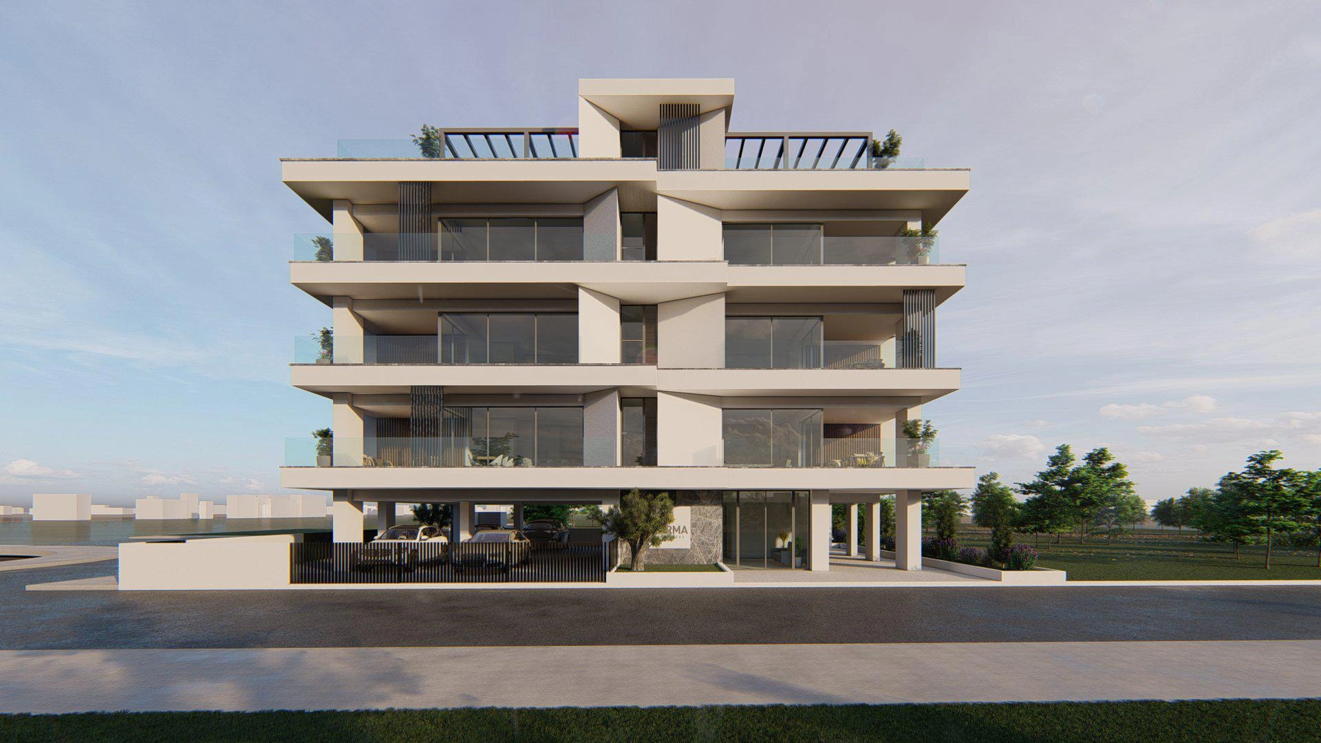 Low-rise apartments with parking in Famagusta, Cyprus