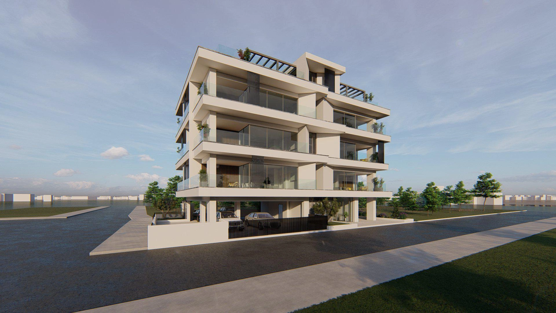 Low-rise apartments with parking in Famagusta, Cyprus