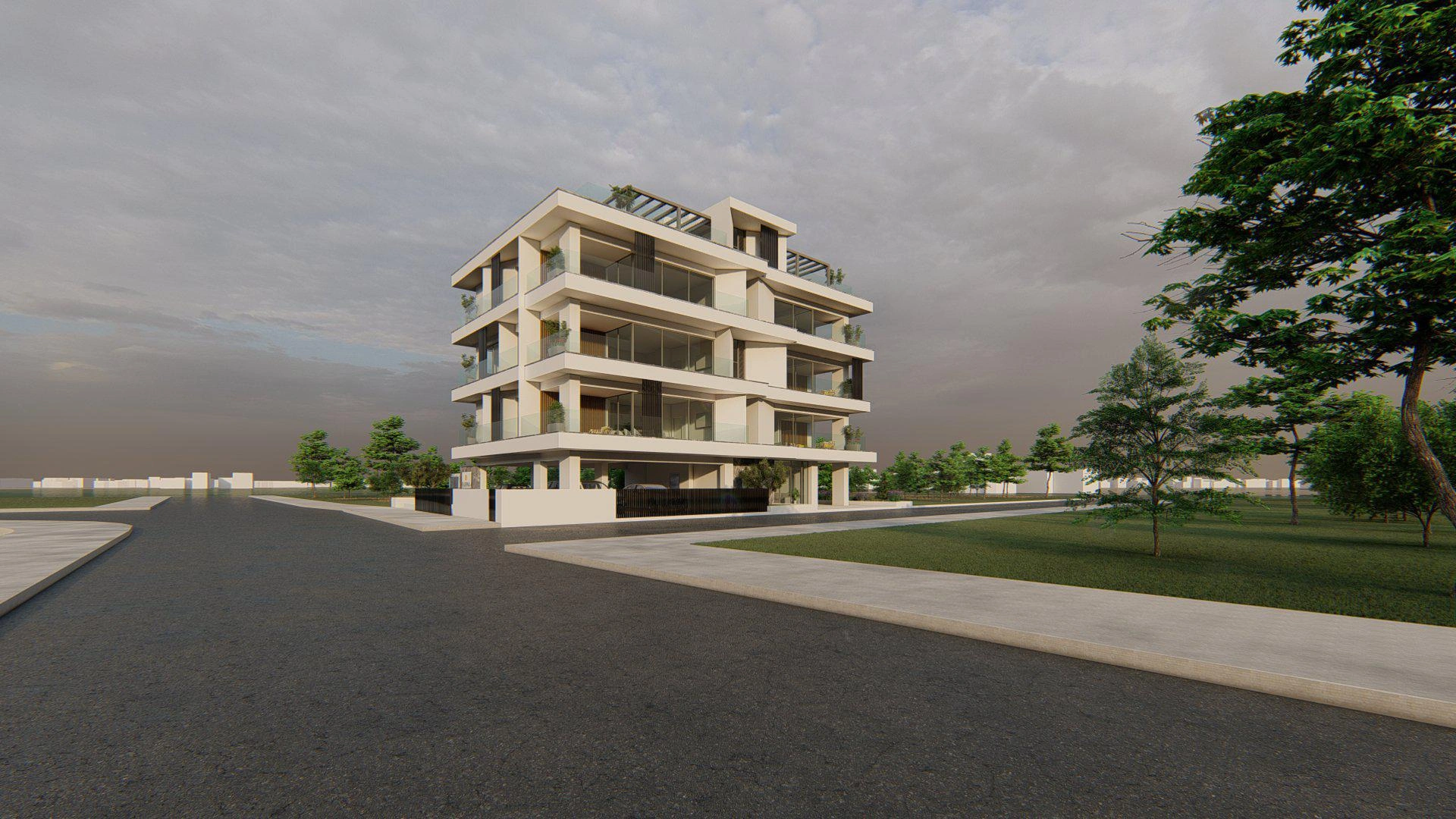 Low-rise apartments with parking in Famagusta, Cyprus