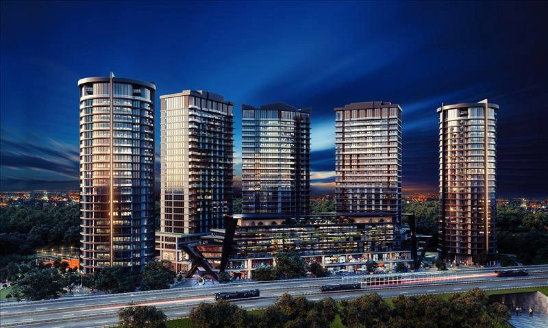 Apartments in a modern residential complex in Istanbul, Turkey