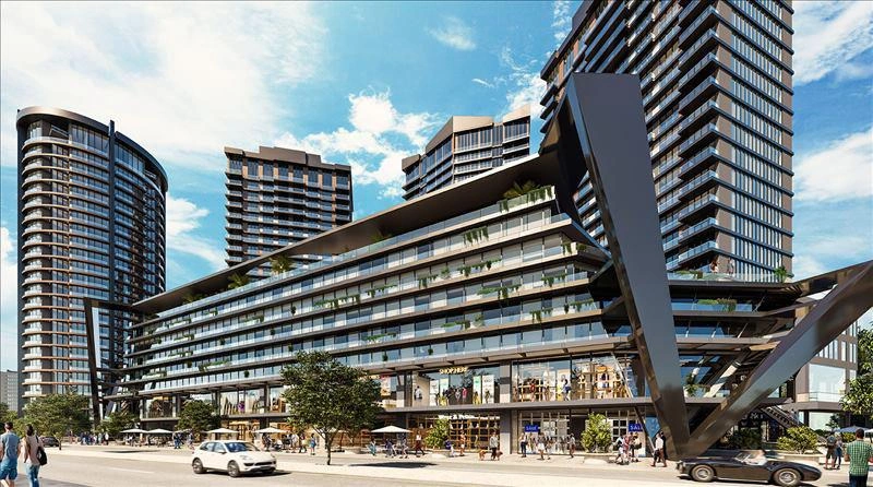 土耳其伊斯坦布尔现代住宅小区内的公寓