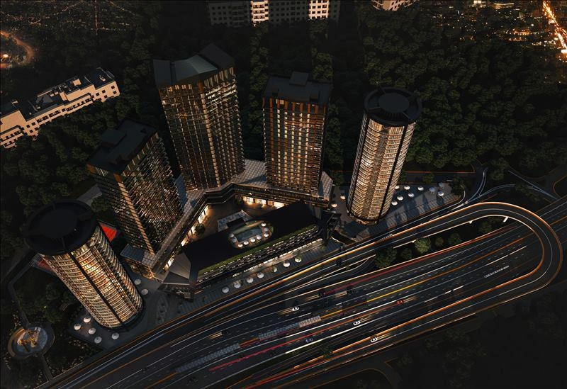 Apartments in a modern residential complex in Istanbul, Turkey
