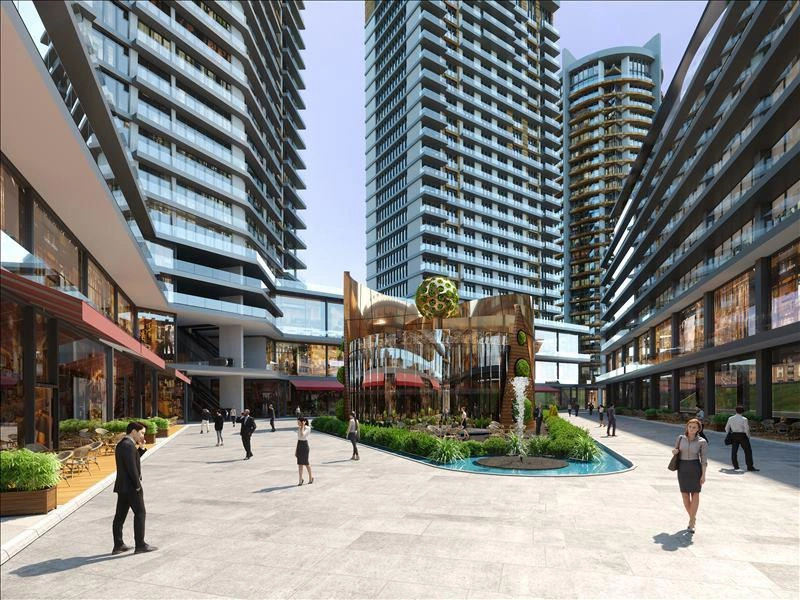 土耳其伊斯坦布尔现代住宅小区内的公寓