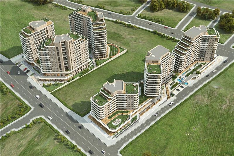 Appartements dans un complexe résidentiel moderne à Istanbul, en Turquie