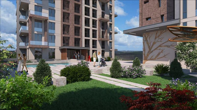 Apartments in a modern residential complex near Belgrade Forest, Istanbul, Turkiye