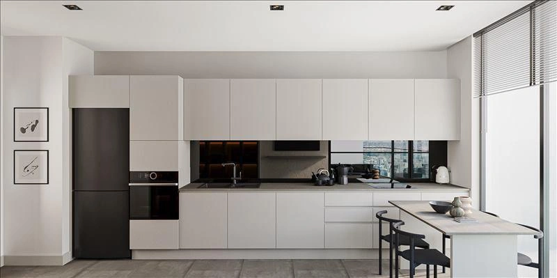 آپارتمانها در یک مجتمع مسکونی مدرن نزدیک جنگل بلگراد، استانبول، ترکیه