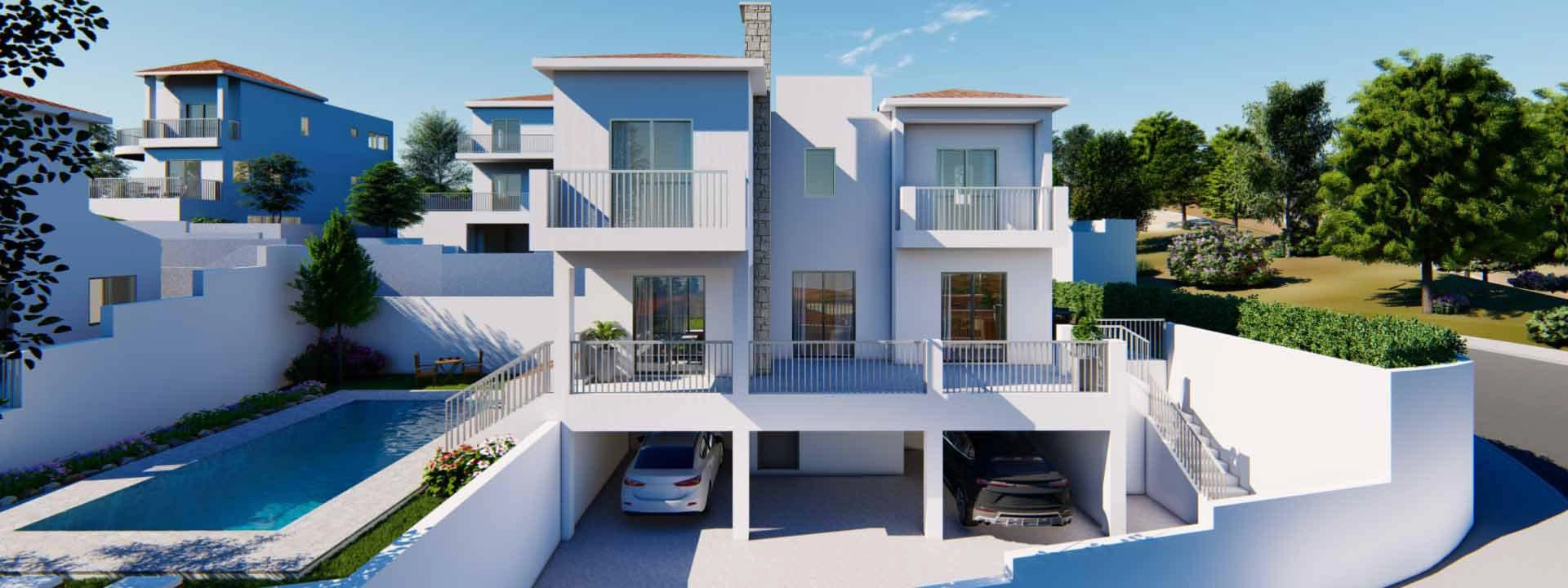 Villas in a new development project in Paphos, Cyprus