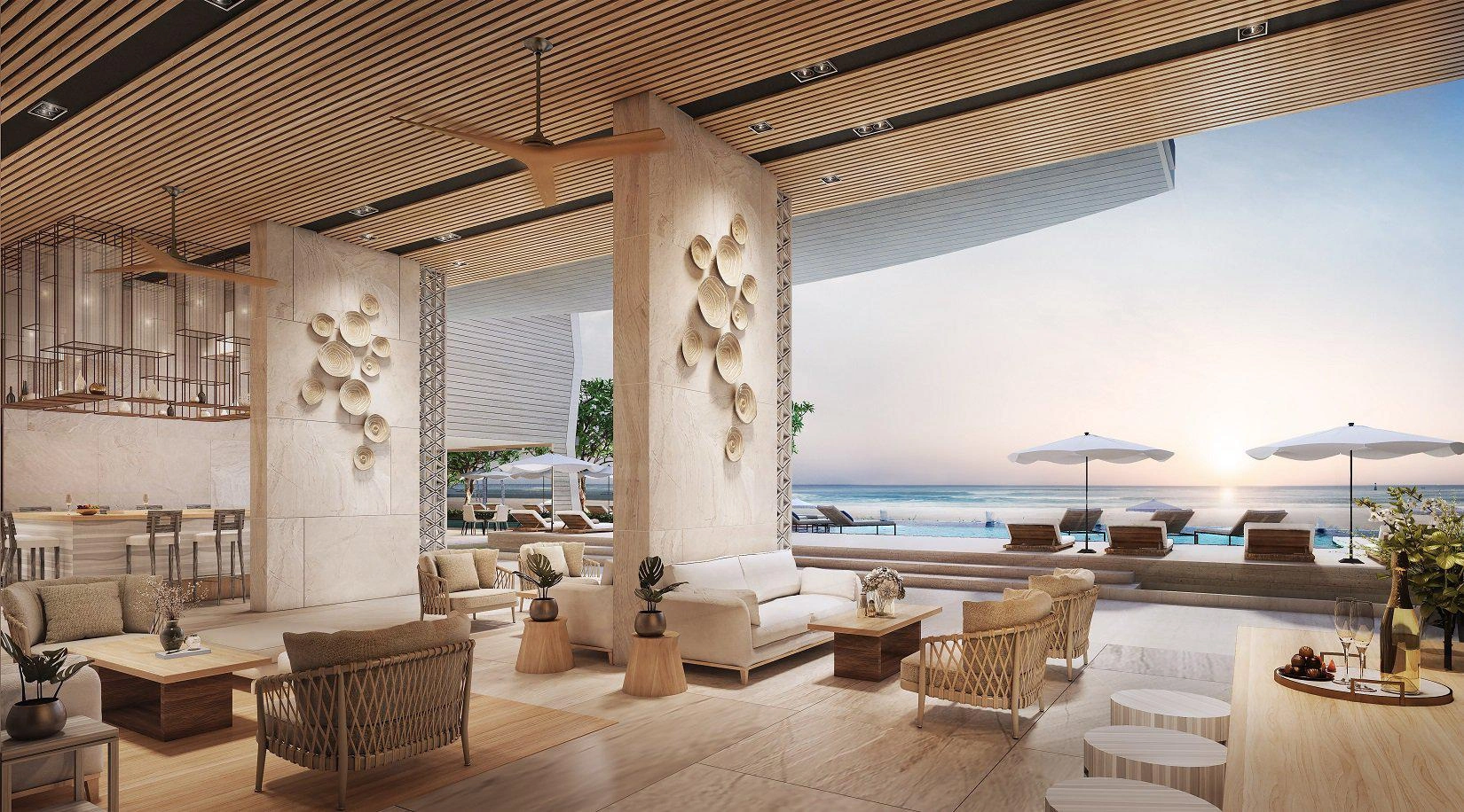 Apartments in a condo hotel on Mai Khao Beach, Phuket, Thailand