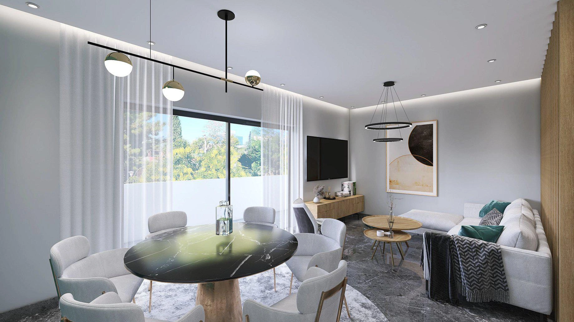 شقق في مجمع سكني في أتيكا، اليونان