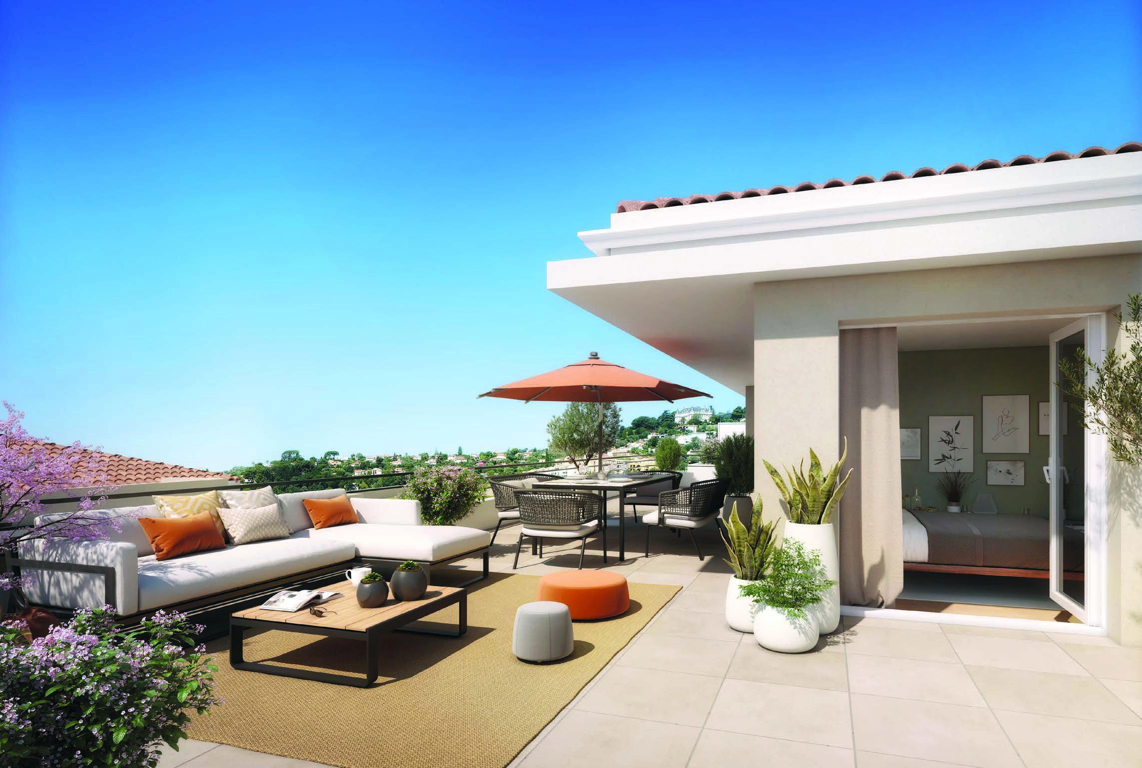 法国普罗旺斯-阿尔卑斯-蔚蓝海岸住宅小区内的公寓