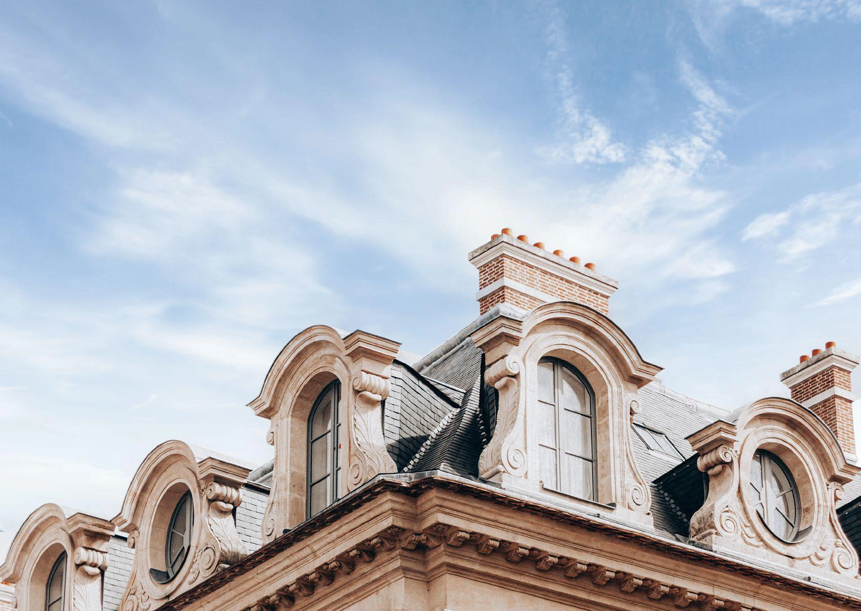 Apartments in a classic residential complex in Brie-sur-Marne, Ile-de-France, France