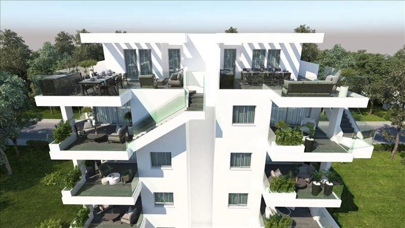 Apartments in a modern residential complex in Larnaca, Cyprus