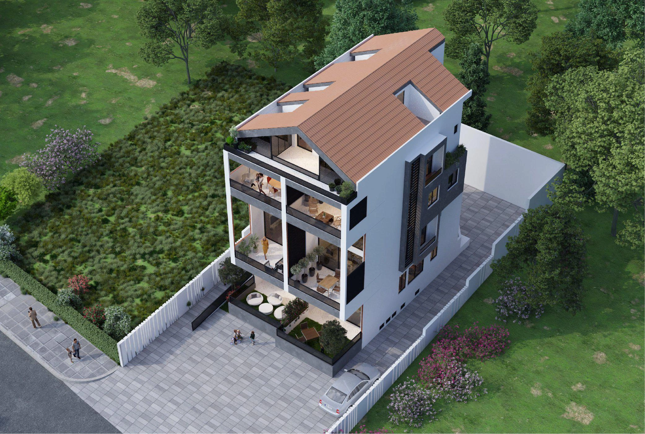 شقق في مجمّع سكني حديث في أتيكا، اليونان