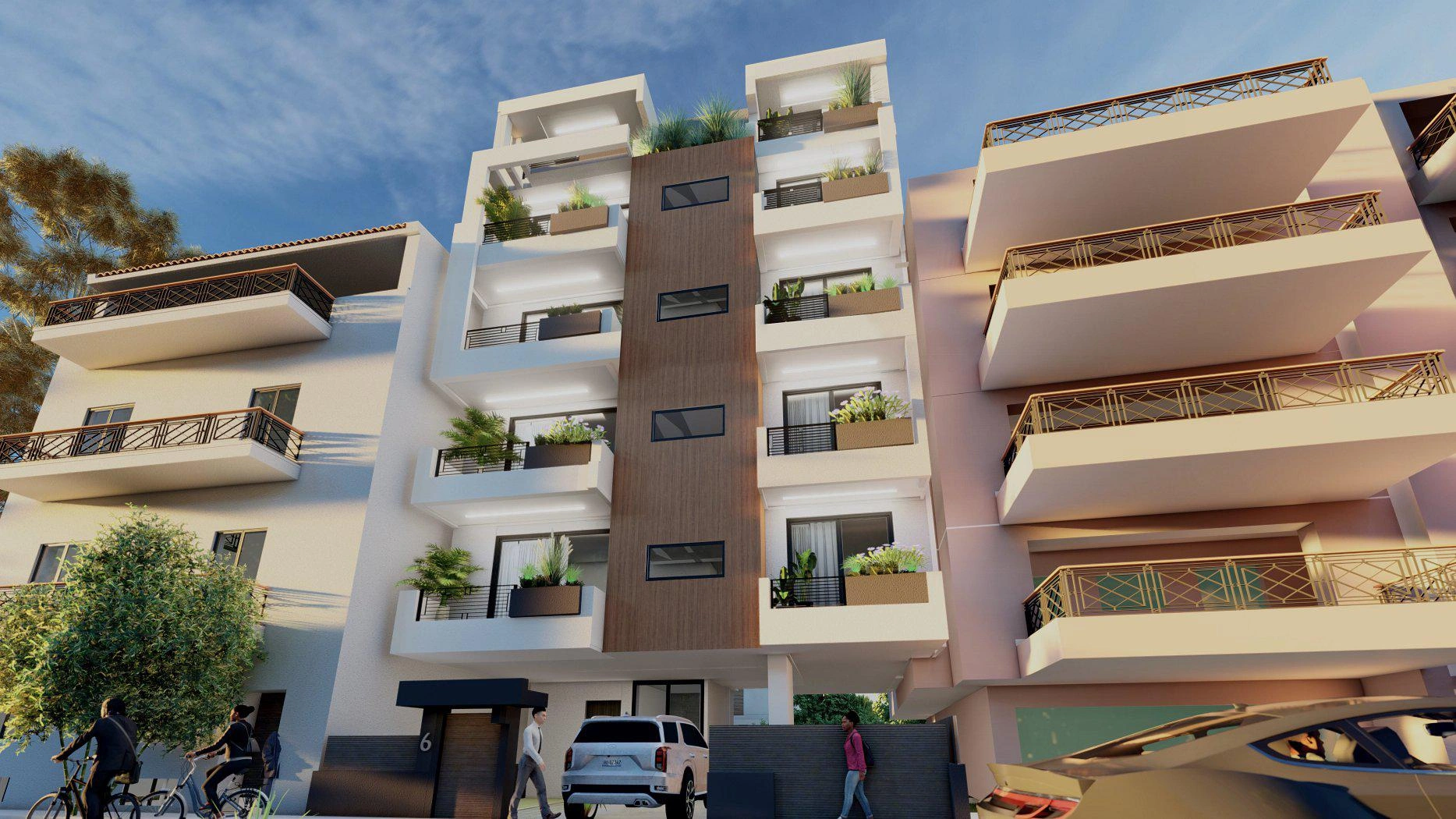 Apartments in a new residential complex in Attica, Greece