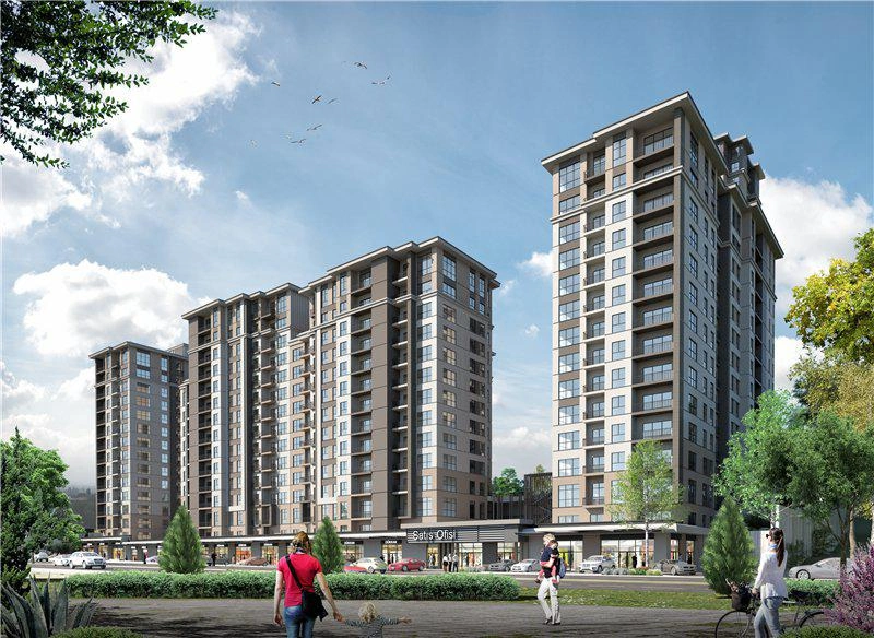 شقق في مجمع سكني عصري في إسطنبول، تركيا