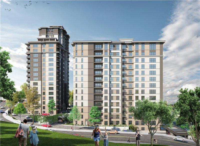 Apartments in a modern residential complex in Istanbul, Turkiye