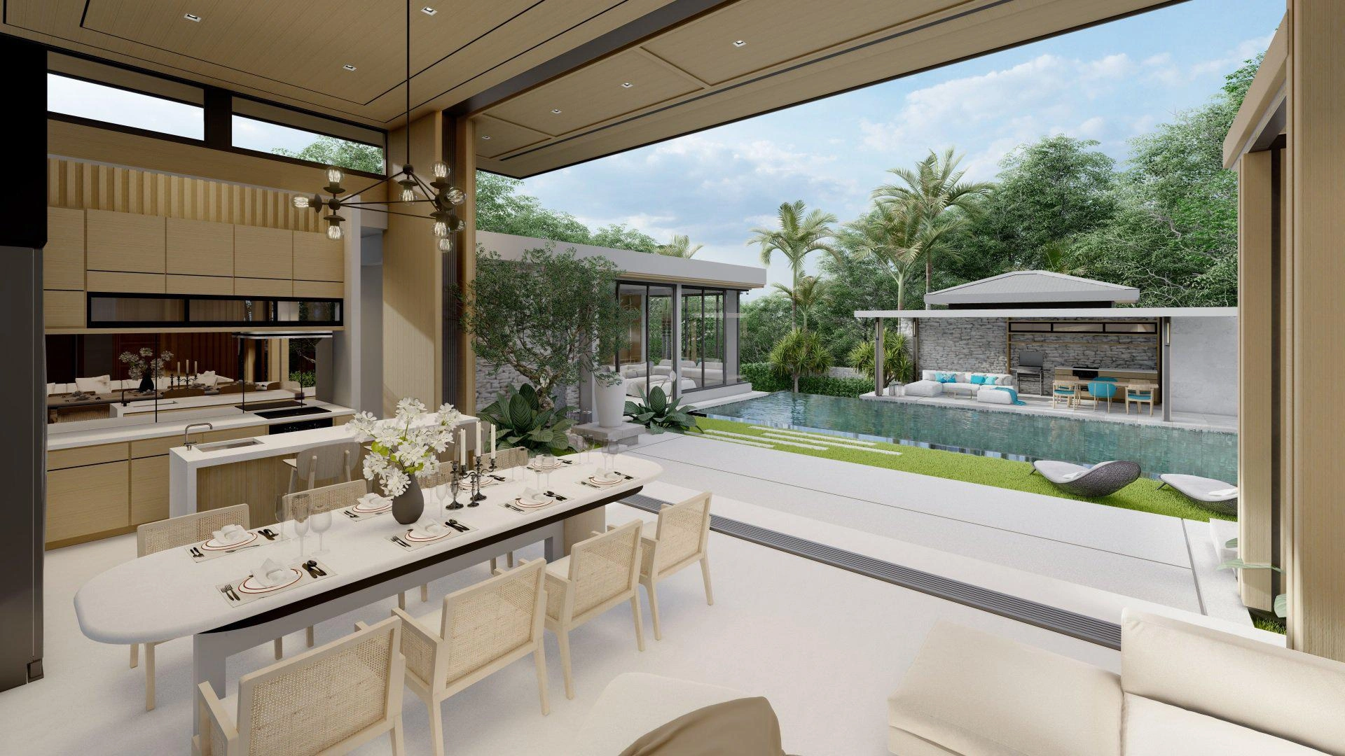Villas in a modern residential complex in Phuket, Thailand