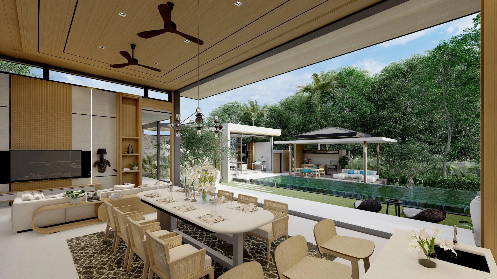 Villas in a modern residential complex in Phuket, Thailand