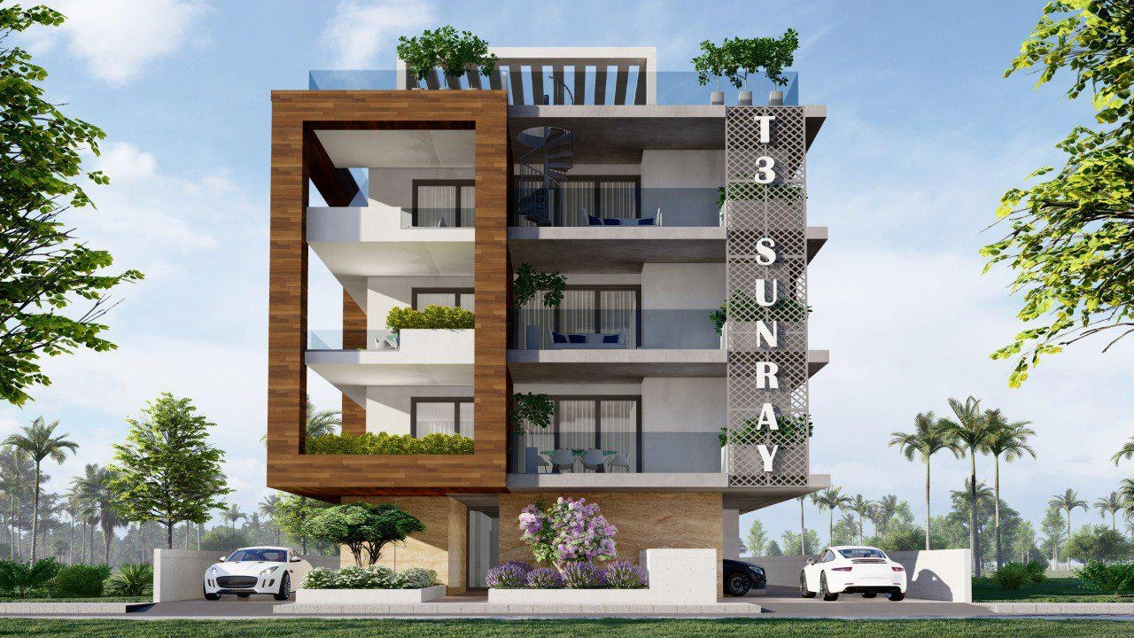 Apartments in a low-rise residence in Larnaca, Cyprus
