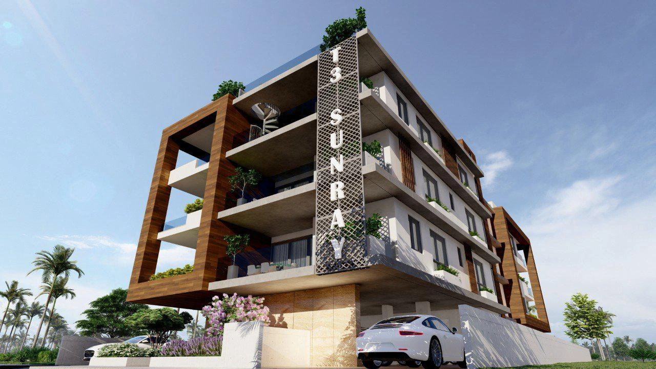 Apartments in a low-rise residence in Larnaca, Cyprus
