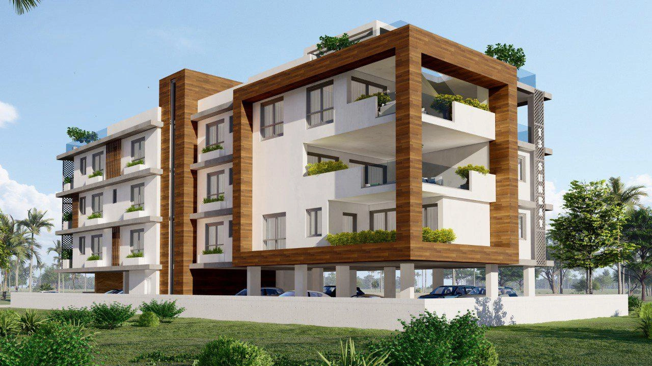 Apartments in a low-rise residence in Larnaca, Cyprus
