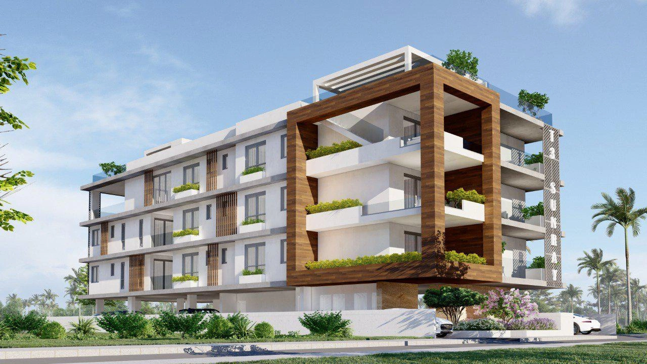 Apartments in a low-rise residence in Larnaca, Cyprus