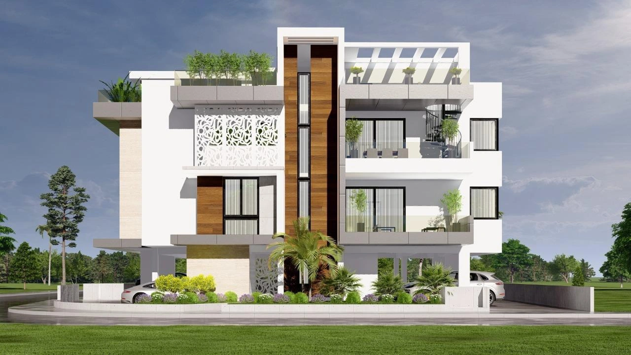 Apartments in a modern residential complex in Larnaca, Cyprus