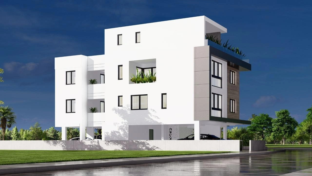 Apartments in a modern residential complex in Larnaca, Cyprus