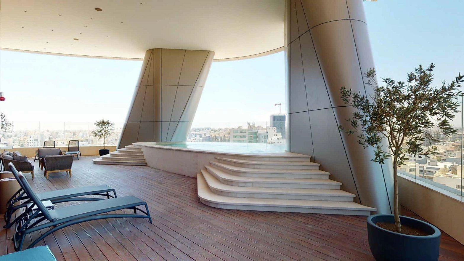 塞浦路斯尼科西亚现代住宅综合体内的公寓