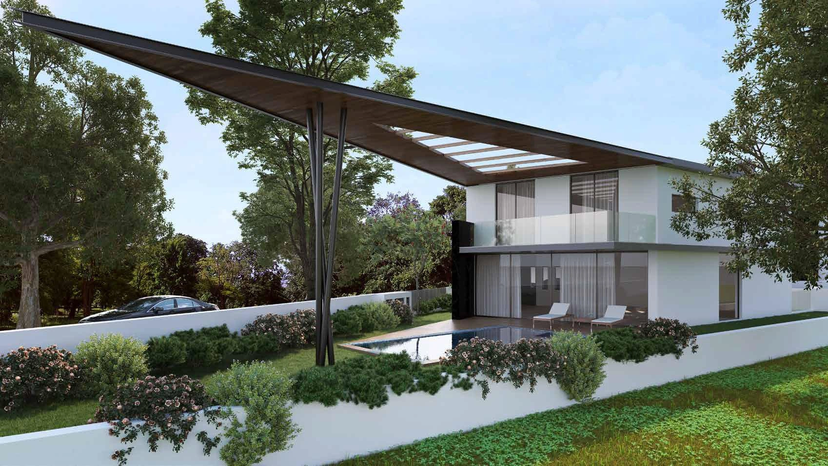 Villas en un nuevo complejo residencial en las afueras de Nicosia, Chipre