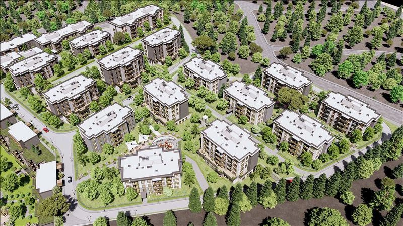 Apartments in a new residential complex in Istanbul, Turkey