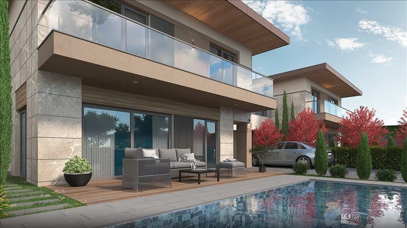 فلل في مجمع سكني حديث في إسطنبول، تركيا